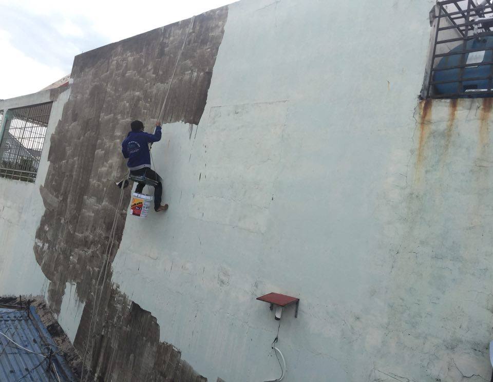 Cách chống thấm tường nhà ngoài trời “chuẩn không cần chỉnh”.3